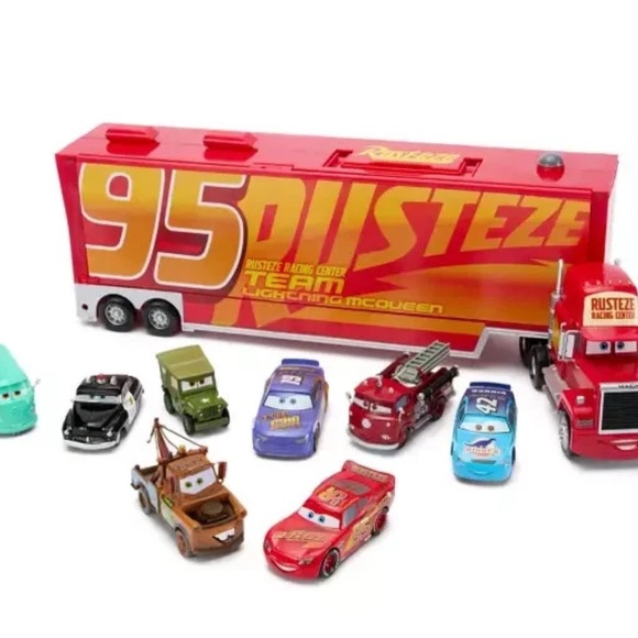 Disney Pixar Cars Mack Hauler Truck Vehicle Lights Sounds - Picture 10 of 11